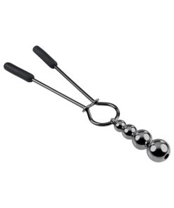 Selopa Beaded Nipple Clamps Stainless Steel Black Chrome