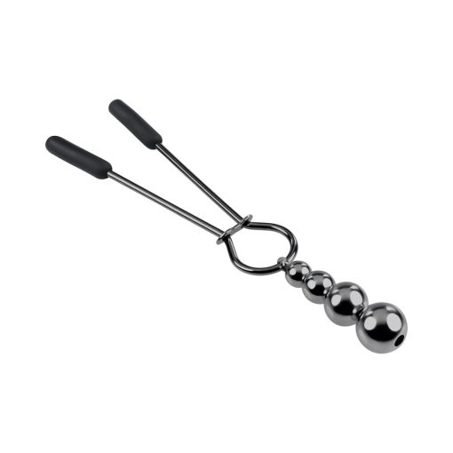 Selopa Beaded Nipple Clamps Stainless Steel Black Chrome - Image 4