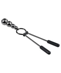 Selopa Beaded Nipple Clamps Stainless Steel Black Chrome