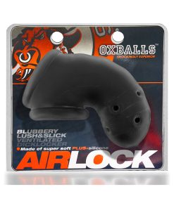 Oxballs Airlock Air-Lite Vented Chastity Black Ice