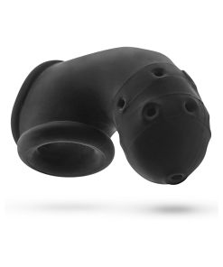 Oxballs Airlock Air-Lite Vented Chastity Black Ice