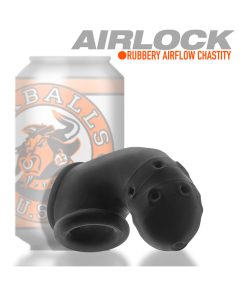 Oxballs Airlock Air-Lite Vented Chastity Black Ice