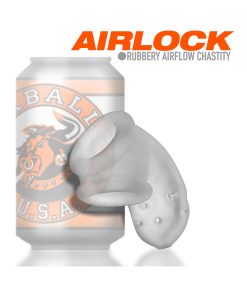 Oxballs Airlock Air-Lite Vented Chastity Clear Ice