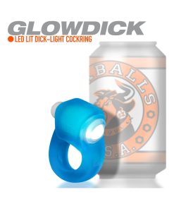 Oxballs Glowdick Cockring With Led Blue Ice