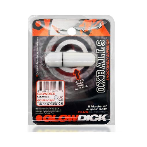 Oxballs Glowdick Cockring With Led Clear Ice - Image 20