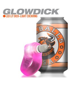 Oxballs Glowdick Cockring With Led Pink Ice