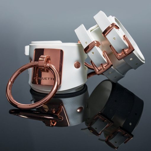 Coquette Pleasure Collection Cuffs White - Image 3