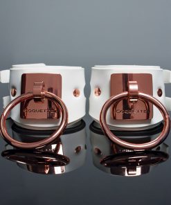 Coquette Pleasure Collection Cuffs White 10 Coquette Pleasure Collection Cuffs White