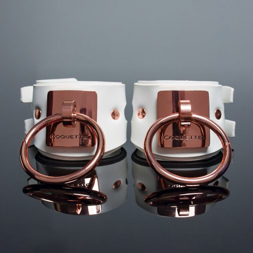 Coquette Pleasure Collection Cuffs White - Image 4
