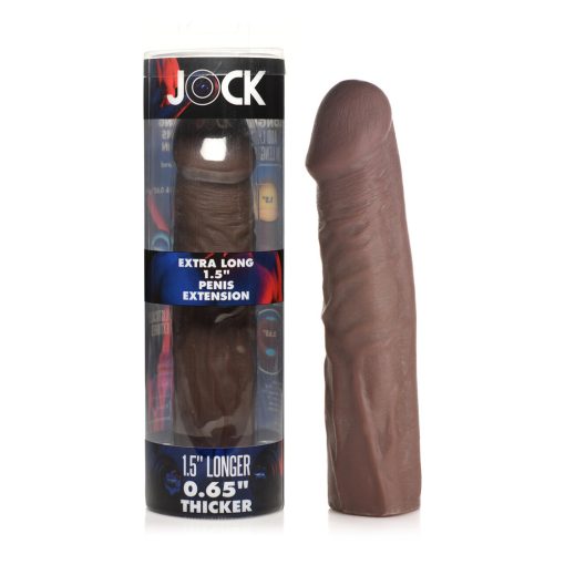 Jock Extra Long Penis Extension Sleeve 1.5 In. Dark