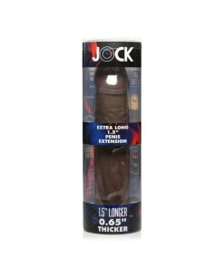 Jock Extra Long Penis Extension Sleeve 1.5 In. Dark