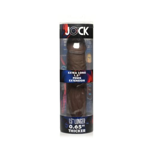 Jock Extra Long Penis Extension Sleeve 1.5 In. Dark - Image 7