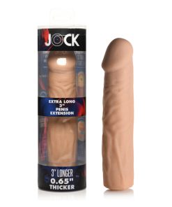 Jock Extra Long Penis Extension Sleeve 3 In. Light