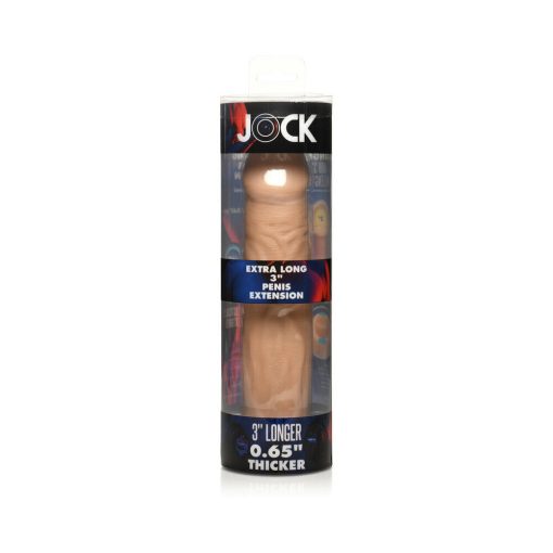 Jock Extra Long Penis Extension Sleeve 3 In. Light - Image 8