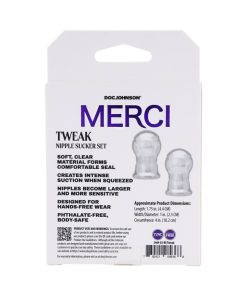 Merci Tweak Nipple Sucker Set Clear