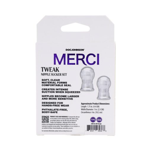 Merci Tweak Nipple Sucker Set Clear - Image 7