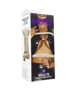 Merci Bind & Tie 6Mm Hemp Bondage Rope 30 Ft. Natural