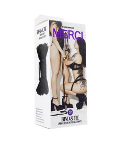 Merci Bind & Tie 6Mm Hemp Bondage Rope 50 Ft. Black