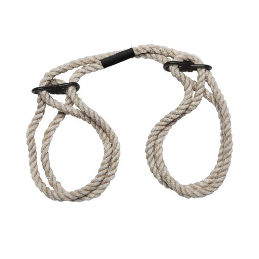 Merci Restrain 6Mm Hemp Wrist Or Ankle Cuffs Natural - Image 2