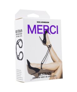 Merci Restrain 6Mm Hemp Wrist Or Ankle Cuffs Black