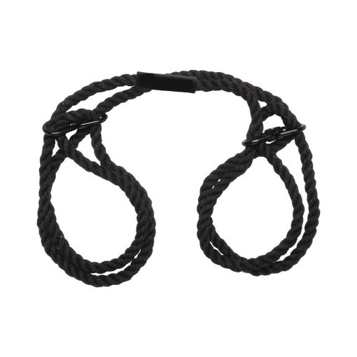 Merci Restrain 6Mm Hemp Wrist Or Ankle Cuffs Black - Image 2