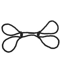 Merci Restrain 6Mm Hemp Wrist Or Ankle Cuffs Black