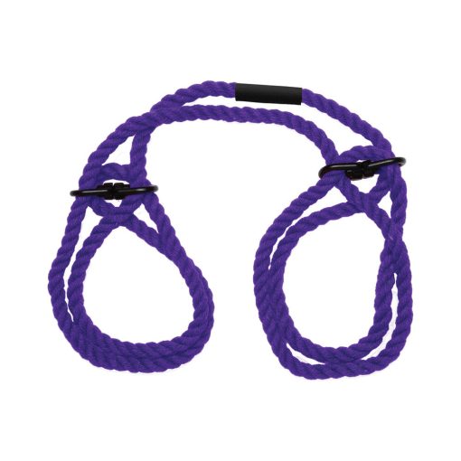 Merci Restrain 6Mm Hemp Wrist Or Ankle Cuffs Violet - Image 2