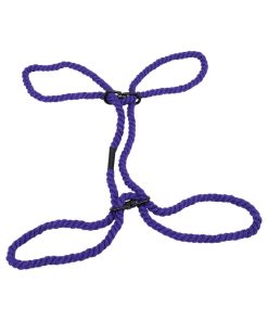Merci Restrain 6Mm Hemp Wrist Or Ankle Cuffs Violet