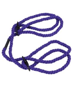 Merci Restrain 6Mm Hemp Wrist Or Ankle Cuffs Violet