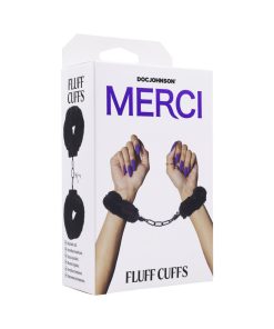 Merci Fluff Cuffs Black