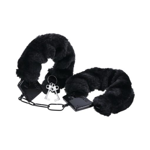 Merci Fluff Cuffs Black - Image 2