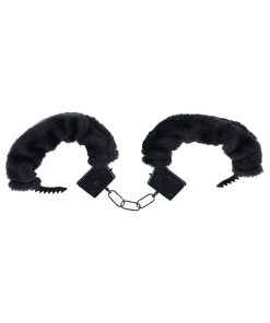 Merci Fluff Cuffs Black