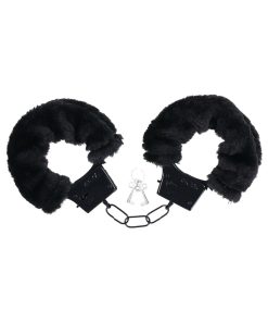 Merci Fluff Cuffs Black