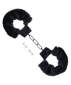 Merci Fluff Cuffs Black
