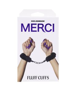 Merci Fluff Cuffs Black