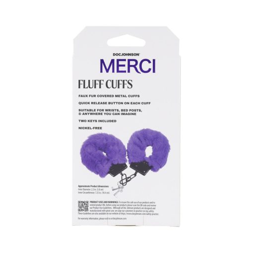Merci Fluff Cuffs Violet - Image 7