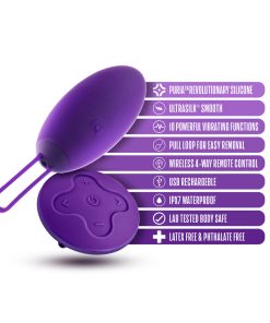 Wellness Imara Vibrating Egg With Remote Purple