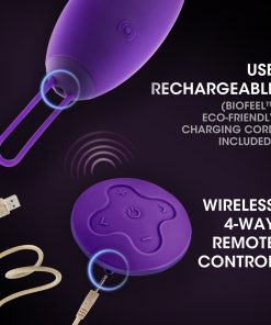 Wellness Imara Vibrating Egg With Remote Purple