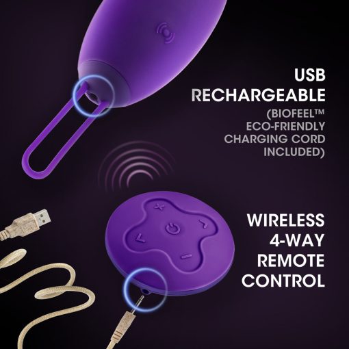 Wellness Imara Vibrating Egg With Remote Purple - Image 9