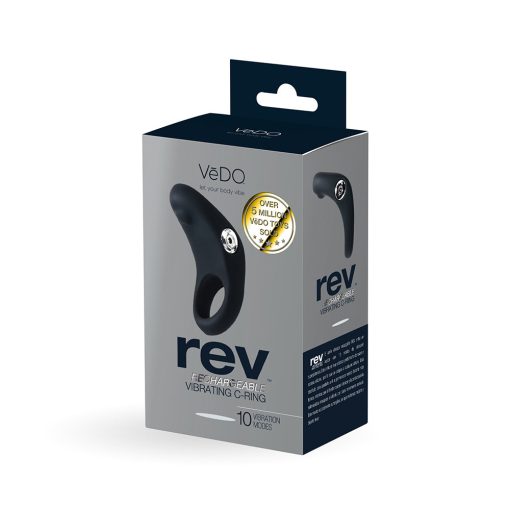 Vedo Rev Rechargeable Vibrating C-Ring Black