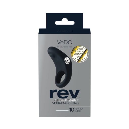 Vedo Rev Rechargeable Vibrating C-Ring Black - Image 5