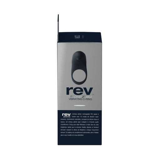 Vedo Rev Rechargeable Vibrating C-Ring Black - Image 6
