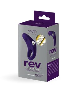 Vedo Rev Rechargeable Vibrating C-Ring Purple