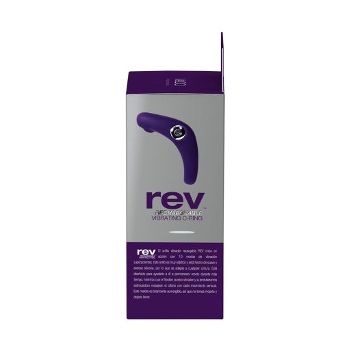 Vedo Rev Rechargeable Vibrating C-Ring Purple - Image 7