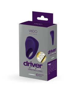 Vedo Driver Rechargeable Vibrating C-Ring Purple