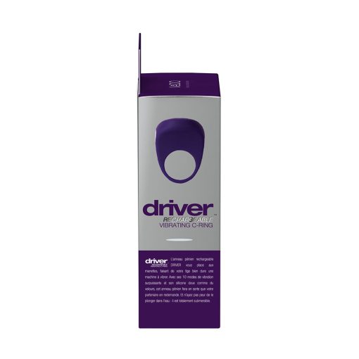 Vedo Driver Rechargeable Vibrating C-Ring Purple - Image 6