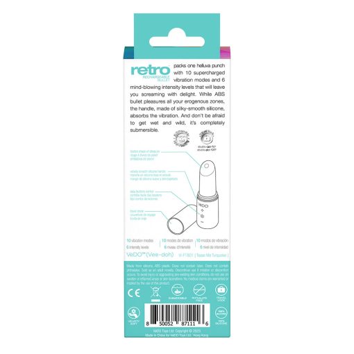 Vedo Retro Rechargeable Bullet Turquoise - Image 8