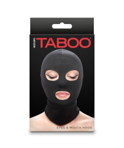 Hustler Taboo Eyes&Mouth Hood Black