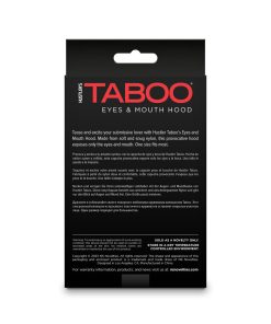 Hustler Taboo Eyes&Mouth Hood Black