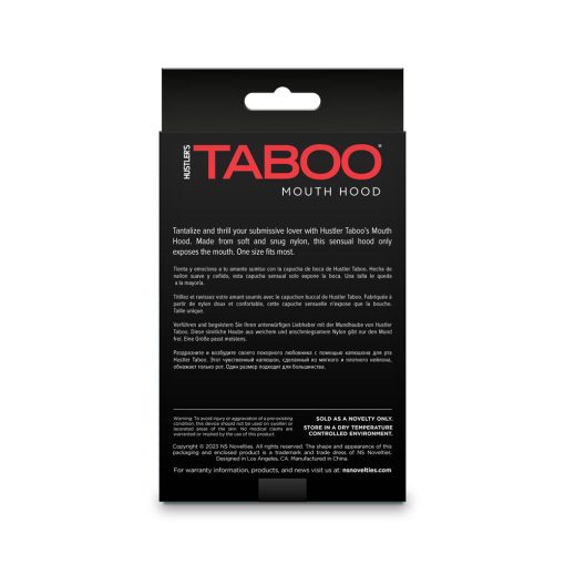 Hustler Taboo Mouth Hood Black - Image 3